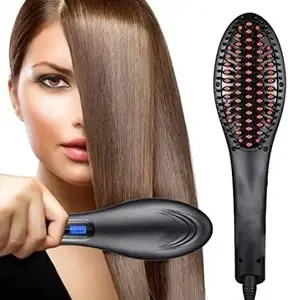 Generic Women's Straight Artifact Ceramic Electronic Hair Straightening Brush Machine