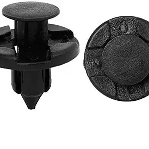 Speedwav Hole Rivet Fastener Mud Flaps Bumper Fastener Fender Clips for Car- Black (8mm, 10)