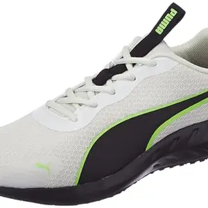 Puma Mens Walter Feather Gray-Black-Fizzy Lime Running Shoe - 6 UK (30981903)