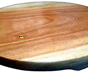 PS Wooden Polpat-Akhand (One Piece) Roti Platform, Rolling Board, Roti/Chapati Maker, Polpat for Home and Kitchen Board of Babul Tree Wood (28.5cm x 28.5cm x 5cm ht.) in Most Reasonable Rate.