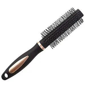 Pleev Round Rolling Curling Roller Comb Hair Brush For Men And Women