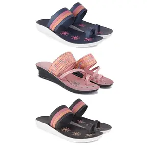 Women's Sandals | Lightweight Wear| Stylish & Easy to Wear For Women'S PCV-SAN-(COMBO-3)-1991-1950-1992-6