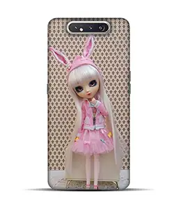 Coolet Cute Barbie Doll Design | Printed Hard Back Case and Cover for Samsung Galaxy A80 / Samsung Galaxy A90 Stylish Cover for Your Smartphone