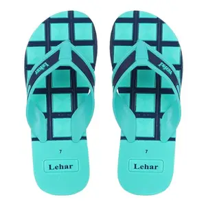 LEHAR Men INDIGO-03 slippers | Soft comfortable and stylish flip flop slippers for Men in Sea Green color |Lightweight | Anti Skid | Daily Use Chappal