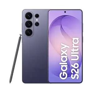Samsung Galaxy S26 Ultra 5G (Cobalt Violet, 12GB RAM, 256GB Storage) with Built-in Privacy Display, AI Phone, Photo Assist, Creative Studio, 200MP Camera, 5000mAh Battery and Snapdragon 8 Elite Gen 5