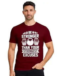 ENCIGER Men’s Graphic Printed Cotton T-Shirt | Casual Round Neck Half Sleeve Tee | Trendy Regular Fit Fashion Wear