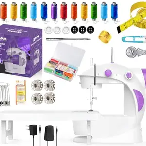 JAXHOM 2025 Advance Sewing Machine Electric I Sewing Machine With Table Set I Mini Silai Machine With Focus Light, Foot Pedal, Adapter And Sewing Kit I Stitching Machine For Home Tailoring (SM1)