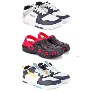 DRACKFOOT Men's Sports Shoes | Lightweight Stylish & Easy to Wear for Men'sGRT-(3-Combo)-1075-3017-1074-6 Multicolor