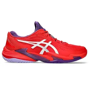ASICS Mens Court FF 3 Novak - Classic Red/White Sports Shoes, UK - 7