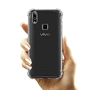 Shadab Mobile Back Cover for Vivo Y91 Y93 Y95 (Bumper Corner Soft Silicon Flexible Shockproof Camera Protection Cushioned Edges Crystal Clear Mobile Cover) - Transparent Pack of 1