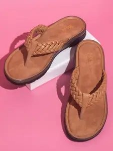 Inc.5 Women Beige Textured Open Toe Comfort Heels