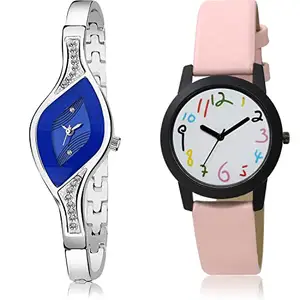 NIKOLA Traditional Analog Black and White Color Dial Women Watch - G631-GO120 (Pack of 2)