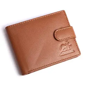 Growth India Men's Genuine Leather Wallet Tan