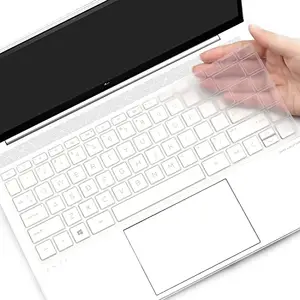 Saco Silicone Skin Keyboard Protector Cover for HP Envy x360 13.3-inch FHD Laptop - Transparent