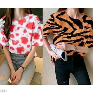 Trendy Women’s T-Shirt – Soft, Stylish, and Comfortable Tee for Everyday Fashion and Casual Wear Design No SH-P3313-M