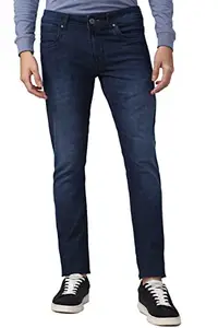 Peter England Men's Skinny Jeans (PJDNJSKFH61677_Navy
