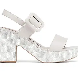 Bata Women's Katrinka White Fashion Sandals-7 UK (40 EU) (7618128)