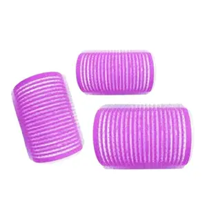 MOOLYAVAAN PRODUCTS 12Pieces Plastic Hair Roller Large Size Curlers Self Grip No Heat Hair Roller Short Long Hair Salon Barber Hairdressing Styling Tools