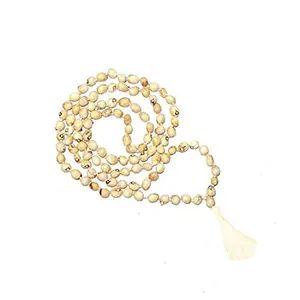 GGE FASHION HUB White Safed Gunja Mala, Old Traditional Way to Ward Off Evil's Eye, and Very Rare Collection Pick Use - Make in India