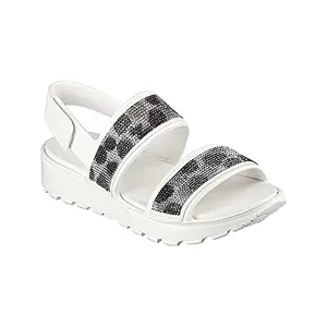 Skechers womens FOOTSTEPS - FLIRT WHITE Sandal - 4 UK (111097)