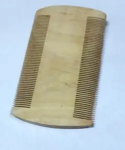 Double Sided Neem Wooden Comb (12 x 7 cm)