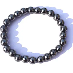 Healings4u Bracelet Magnetite Size 8mm Natural Healing Reiki Crystal Chakra Balancing Vastu Stone