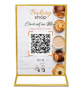 QUAAPPS QR Scanner Standee for Hotel Menu | Quick,Effortless,Time Saving,No App Needed Scanner | A6 6