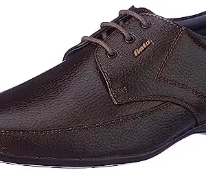 Bata Jack E Mens Formal Lace-Up Shoes in Dark Brown Size- 7