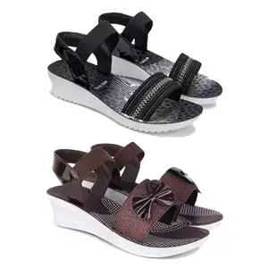Women's Comfortable Sandal,Casual Lightweight Sandal for Everyday Wear | (Combo 2)-1931-1970-5