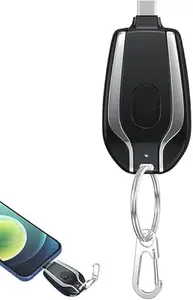 RAJAN FASHION Emergency Charger, Keychain Phone Charger, Fast Finger 1500mah Charging, Key Ring Cell Phone Charger, Compatible with All Android Smart Phones for Travel