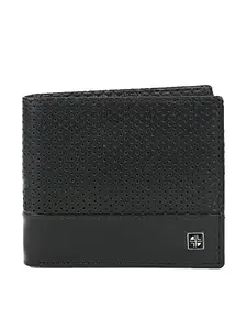 Carlton London Men's Black Soft Napa Leather Two Fold RFID Wallet | Black | One Size | CLMW-7232 |