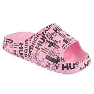 BEONZA Women Stylish Designer Slides Flip Flops Slippers Pink
