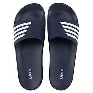 URJO Unisex Sliders Navy Slipper-3 UK (KIDS SLIDDER ADI)