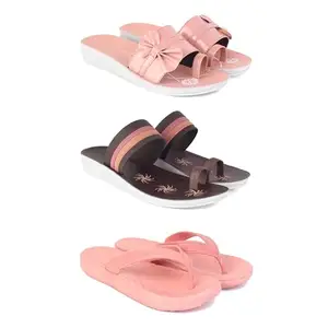 Women's Comfortable Sandal,Casual Lightweight Sandal for Everyday Wear | PCR-(3-COMBO)-1988-1990-1979-5-EURO-36