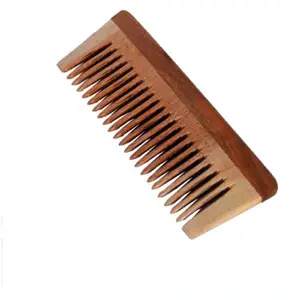OREAYU™ Wide Teeth Wooden Comb for Detangled Hair, Healthy & Dandruff Free Scalp (Pack of 1)