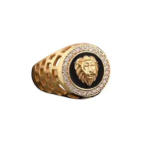 Stylish Men's Designer Ring Diamond Gold Ring For Men Ring/Gold Ring||JEWELRYRING-306-24