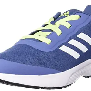 Adidas Men's Synthetic Adi Rush Medium Creblu/Ftwwht/Glow Running Shoes - Multicolor 7 UK