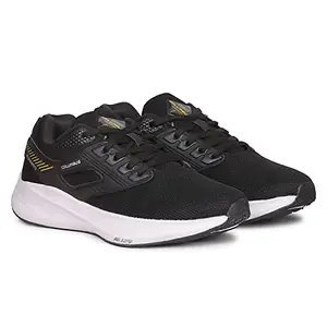Columbus Men's Styler Sports Running Shoe- Black/Gold UK/India-6