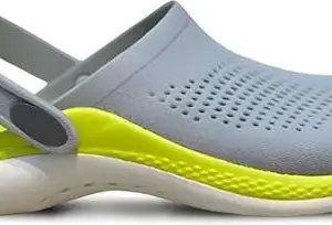 Kickup CROCLOGS LITRIDE 360 Clogs Imported for Unisex Adult (Green and Black, UK Footwear Size System, Adult, Men, Numeric, Medium, 9)