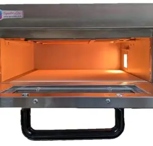APRA Commercial Electric Stone Pizza Oven | Stainless Steel | Stone Size: 400mm x 400mm | Warranty on Electric Parts: 1 Year