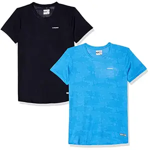 Charged Active-001 Camo Jacquard Round Neck Sports T-Shirt Navy Size Xl And Charged Active-001 Camo Jacquard Round Neck Sports T-Shirt Scuba Size Xl
