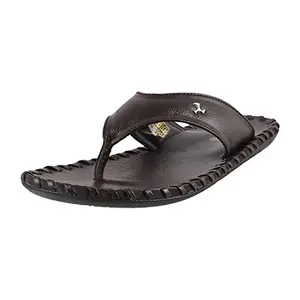 Mochi Mens Synthetic Brown Slippers (Size (8 UK (42 EU))