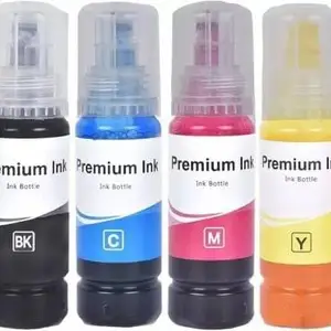 WiofyInk Refill Ink Compatible for EP 001/003 L3110,L3100,L3101,L3115,L3116,L3150L3151 Black + Tri Color Combo Pack Ink Bottle
