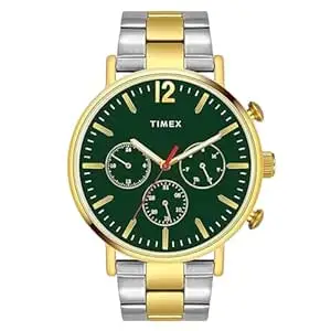 TIMEX Analog Watch for Men with Round Dial & Water Resistant Man's Wrist Watches