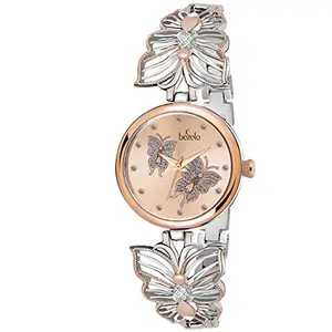 BEZELO Analogue Women's Watch(Rose Dial ROSE TWOTON Colored Strap)-BZL-SF-1016-ROSE-TT