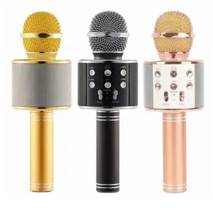 MB KRISHY Karaoke Machine with Mic for Kids & Adults – Portable Bluetooth Speaker with Voice Changer, LED Lights, USB/TF Support, Long Playtime, Great Gift for Age 3+