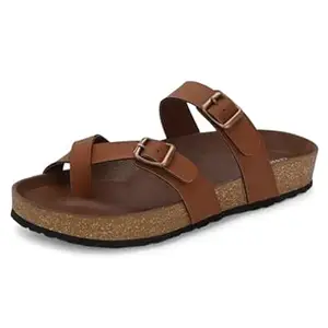 Centrino Sandals for Men | Berkin-Style Slip-On Casual Sandal with Open Toe Design | Comfortable PU Footbed, Arch Support & Lightweight On-Grip Sole for Outdoor Wear (7312)