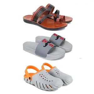 DRACKFOOT Men's Sandals | Lightweight Wear| Stylish & Easy to Wear For Men's GRT-SAN-(3-COMBO)-3151-1590-3150-9