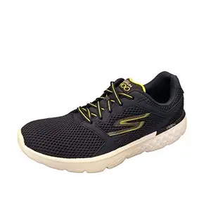 Skechers Mens Go Run 400 Navy Blue/Lemon Green/White Running Shoes - 9 UK (43 EU) (10 US) (54350-NVLM)