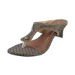 Mochi Womens Synthetic Black Slip Ons (Size (4 UK (37 EU))